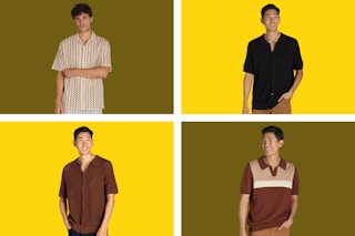 4 styles of Tribekka 44 men's polo shirts