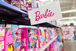 Barbie area with Barbie signage