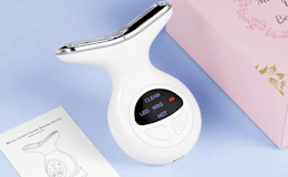 a red light face massager device
