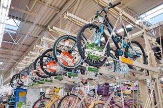 mountain bike area at walmart
