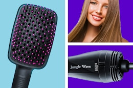 3 stock photos of the Jungle Wave Hot Air Brush