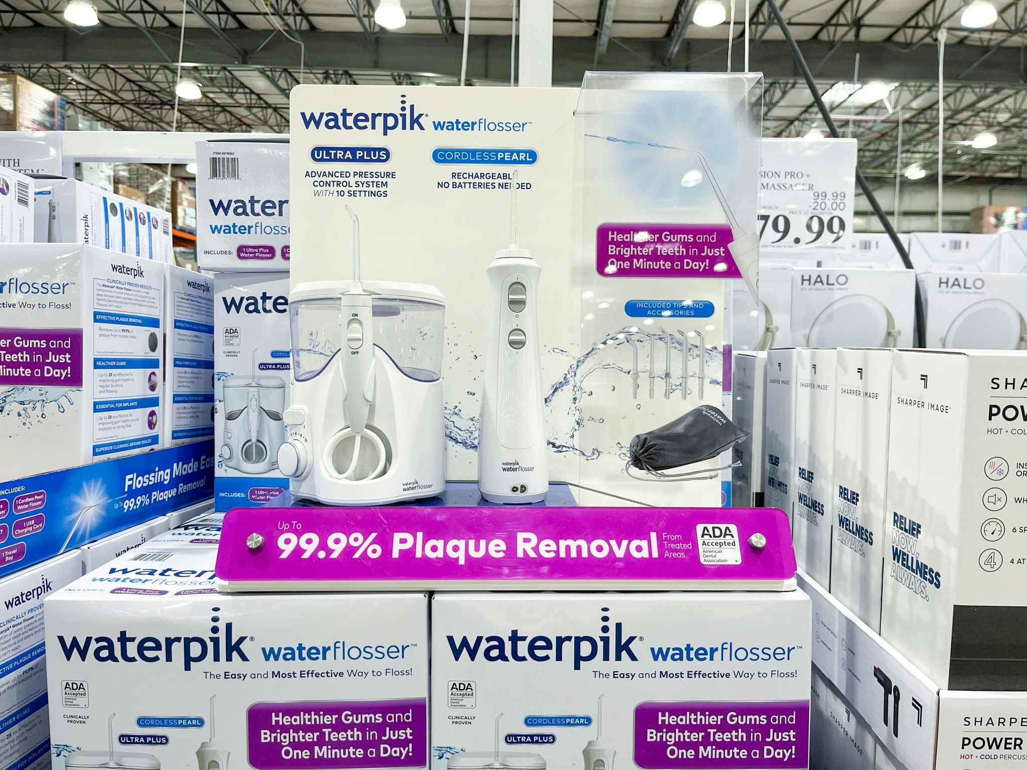 costco waterpik ultra plus and cordless pearl water flosser combo pack