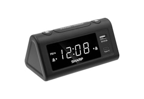 Sharp Alarm Clock With Charge Ports
