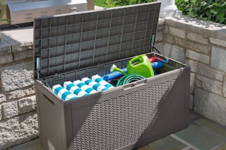 an outdoor storage box 