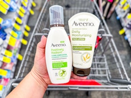 Aveeno Facial Cleanser and Moisturizer, as Low as $2.24 at CVS card image