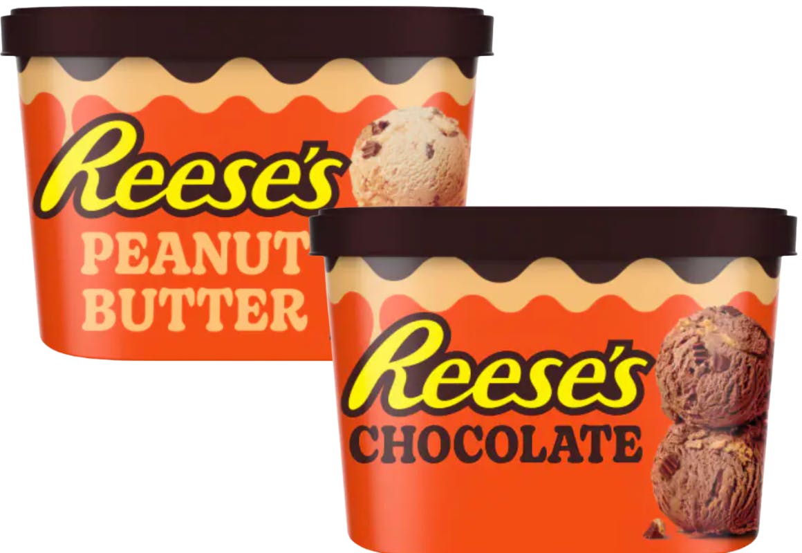 2 Breyers Ice Cream Tubs