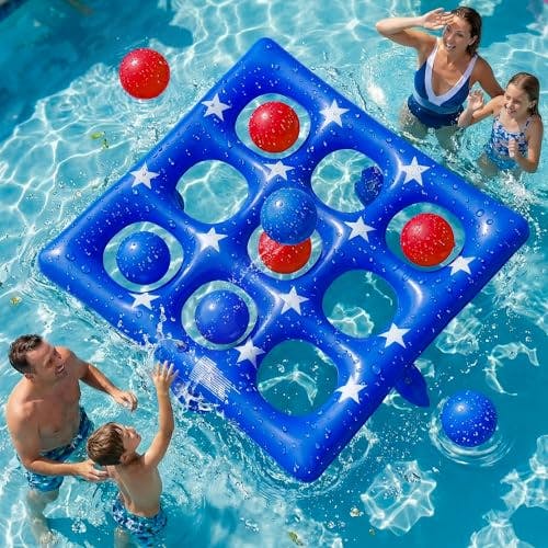 Inflatable Tic Tac Toe Pool Game