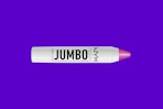 nyx jumbo pencil on a blue backround