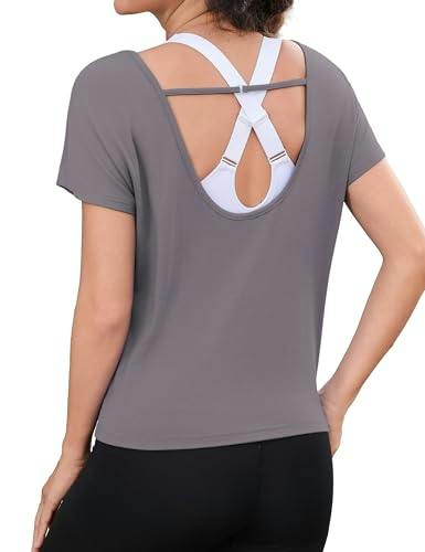 Women's Open Back Workout Top