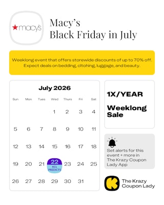 Macy's Black Friday in July