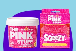 Stardrops - The Pink Stuff Miracle Cleaning Paste & SQeeZY Scrubber Sponge Bundle