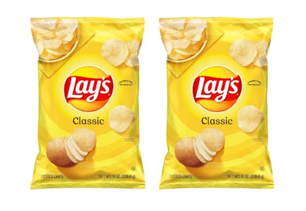 2 Lay's Chips Bags