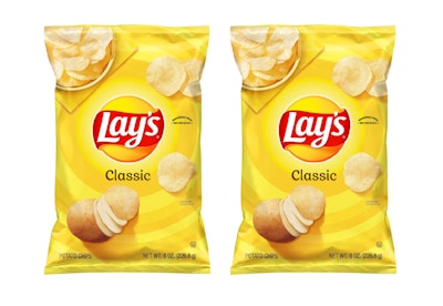 2 Lay's Chips Bags