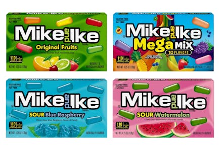 4 Mike and Ike Candy Boxes