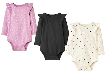 Cat & Jack Baby Ruffle Bodysuits