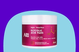 80-Count Glycolic Acid Facial Pads, as Low as $5 on Amazon card image