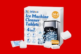 an ice machine cleaner tablet set
