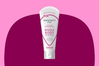 Summer's Eve whole body deodorant on pink kcl template