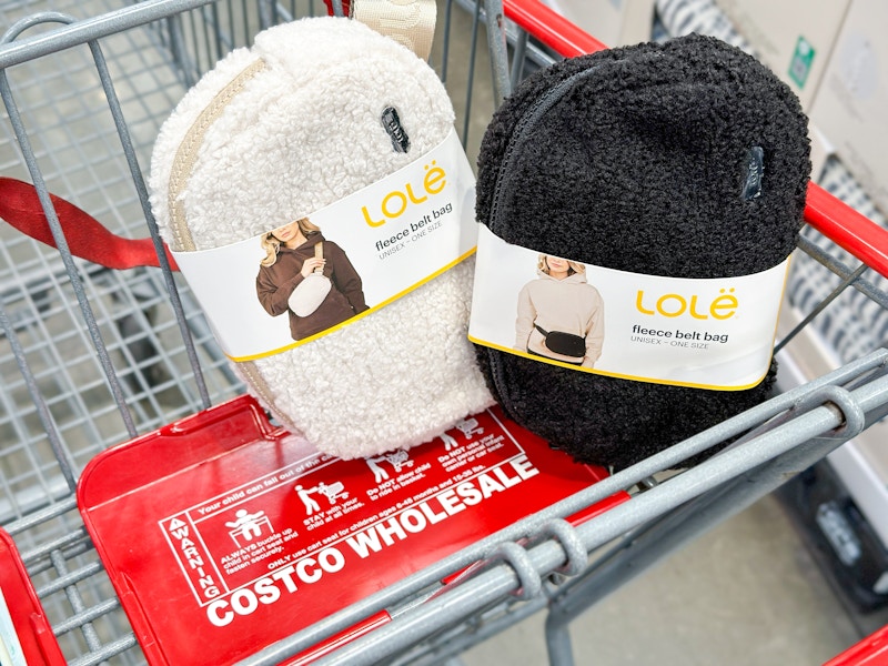 costco lole fleece belt bag in cart