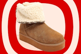 Muk Luks Women's Faux Fur Ankle Boots, Only $17.99 at QVC card image