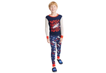 NASA Kids' Pajama Set with Slippers