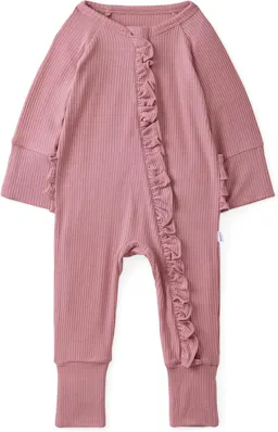 Little Sleepies Baby Ruffle Zippy Pajamas