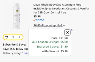 dove cart