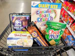meijer groceries in shopping cart
