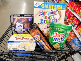 meijer groceries in shopping cart
