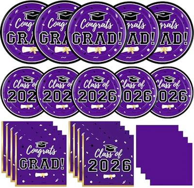 Graduation Party Supplies Set, 200 ct