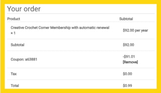 Creative Crochet Corner Cart Image