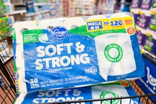 kroger toilet paper . in shopping cart.