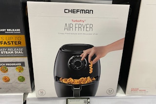 Chefman TurboFry 3.6 Qt. Analog Air Fryer, Dual Dial Control - Black