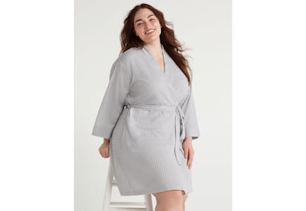 Joyspun Women’s Waffle Kimono Robe