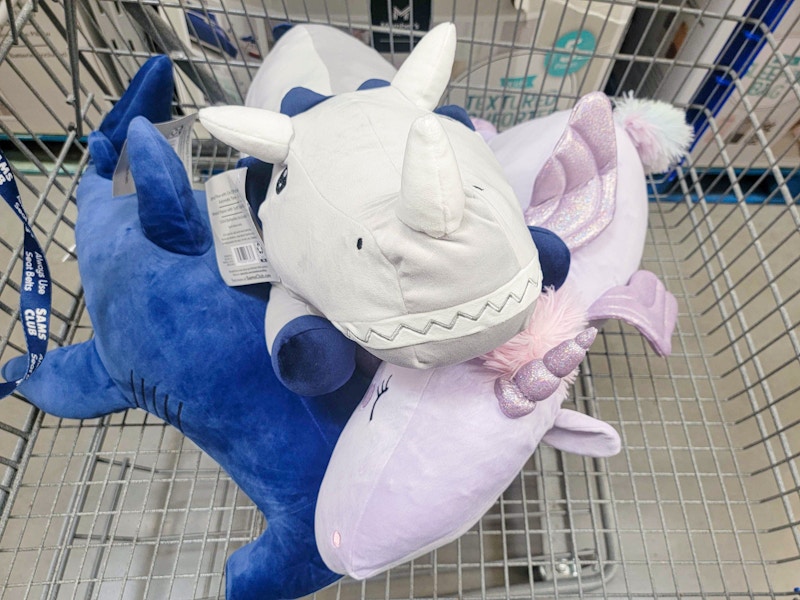 light up plushes in a cart