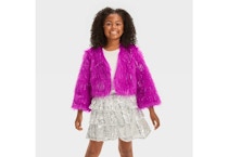 Kids' Pop Star Faux Fur Costume