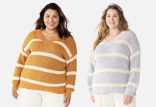 kohls sonoma goods for life plus size long sleeve v neck sweater stock image 2 2023 1675601685 1675601685