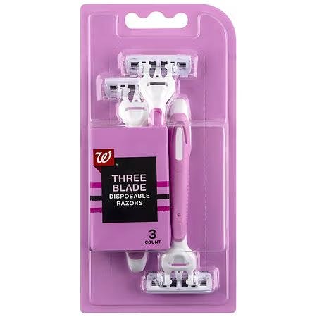 2 Walgreens Disposable Razor Packs