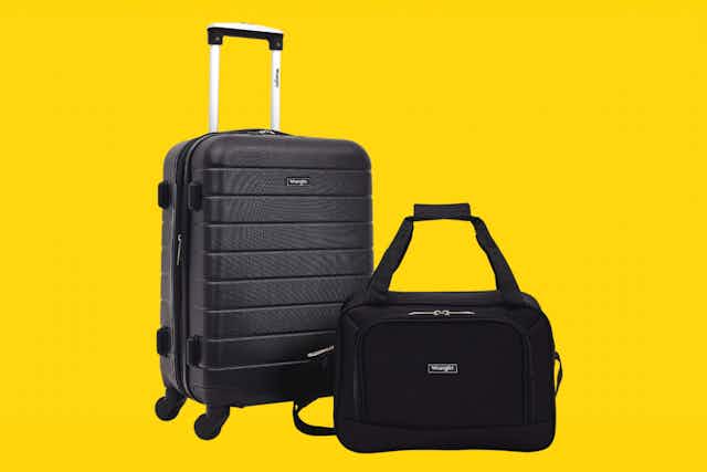Wrangler Smart Luggage Set, Now $54 on Amazon card image