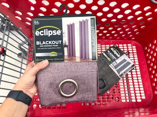 eclipse blackout curtains in a target cart