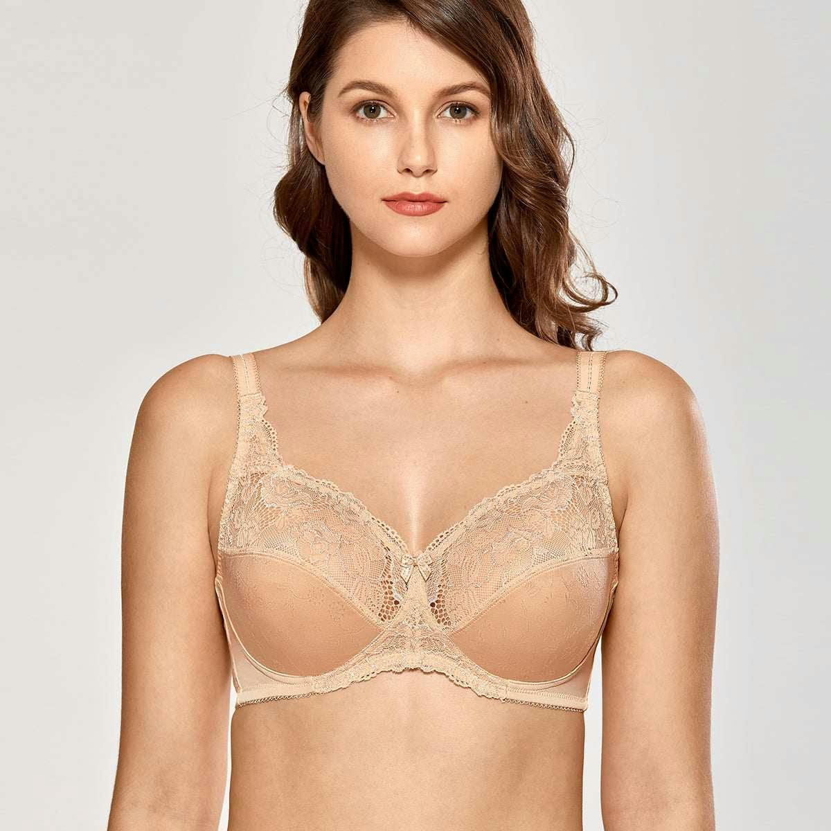Wireless Full Coverage Lace Bra