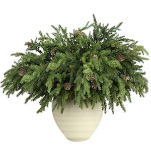 Christmas Greenery Stems with Pinecones