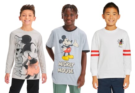 3 Disney Kids' Mickey Mouse Tops
