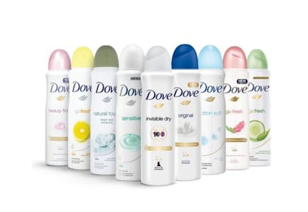 Dove Deodorant Spray 10-Pack