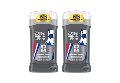 2 Dove Men+Care Deodorant Sticks
