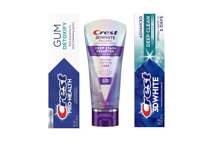 3 Crest Toothpastes