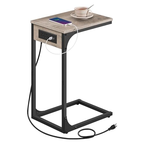 VASAGLE C-Shaped Side Table