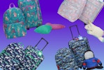 mermaid, unicorn, shark, and car luggage sets for kids
