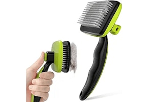 Self-Cleaning Slicker Brush