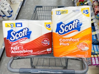 scott paper products in walgreens cart